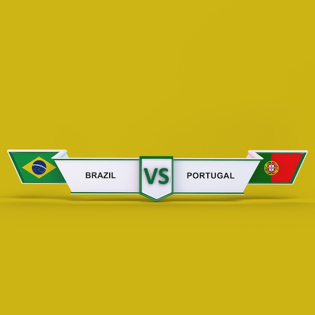 Free photo brazil vs portugal