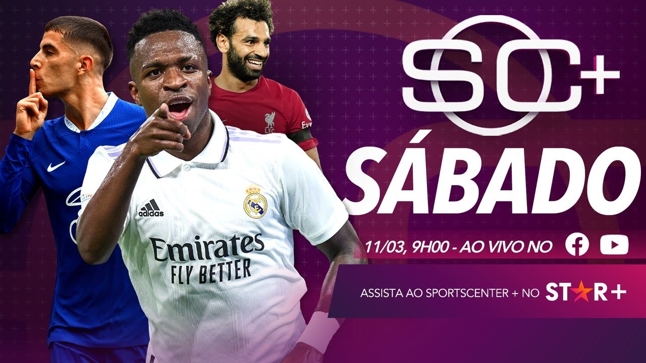 VINI JR E MILITÃO MARCAM E REAL VENCE, LIVERPOOL PERDE, E MUITO MAIS, AO VIVO NO SPORTSCENTER+